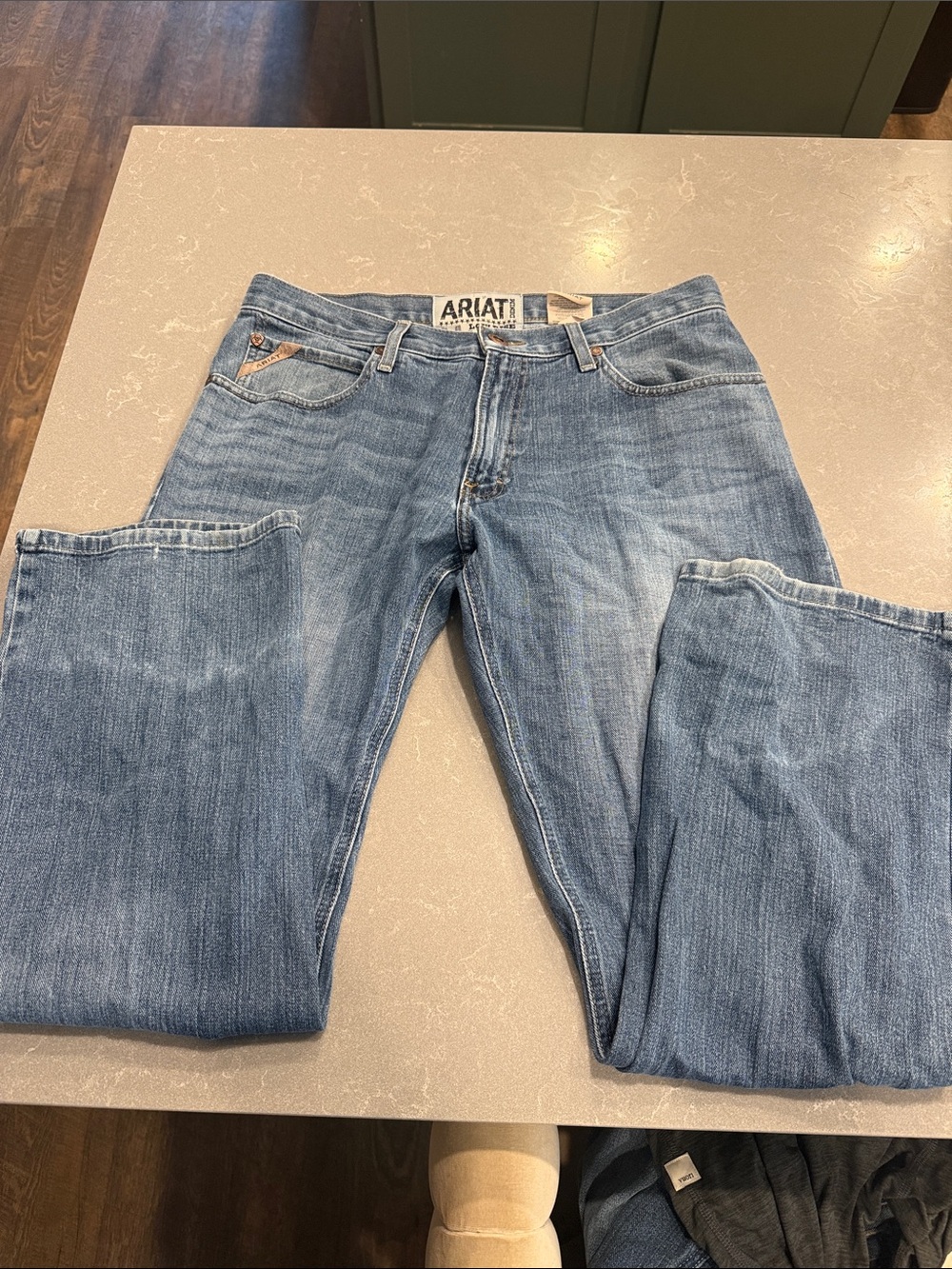 Ariat Men's Light Blue Bootcut Denim Jeans 34x32